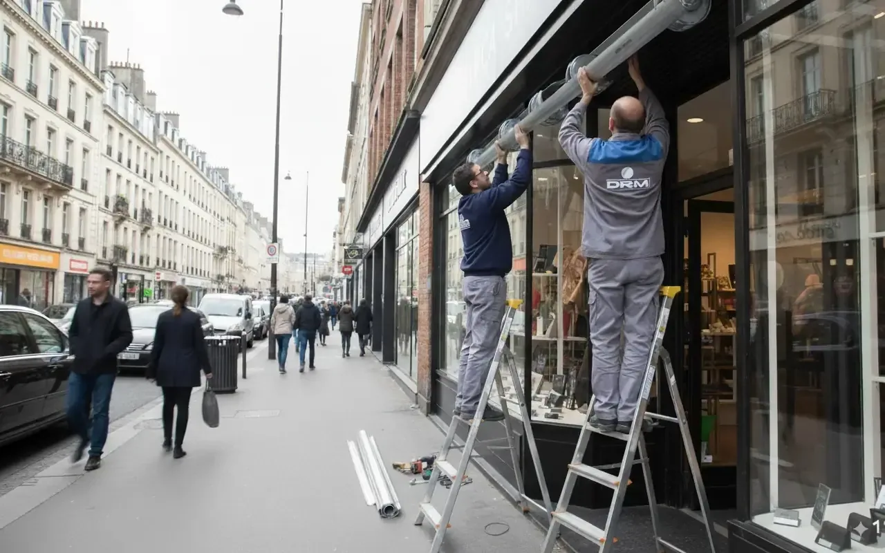 Installation et pose de rideau métallique à Paris