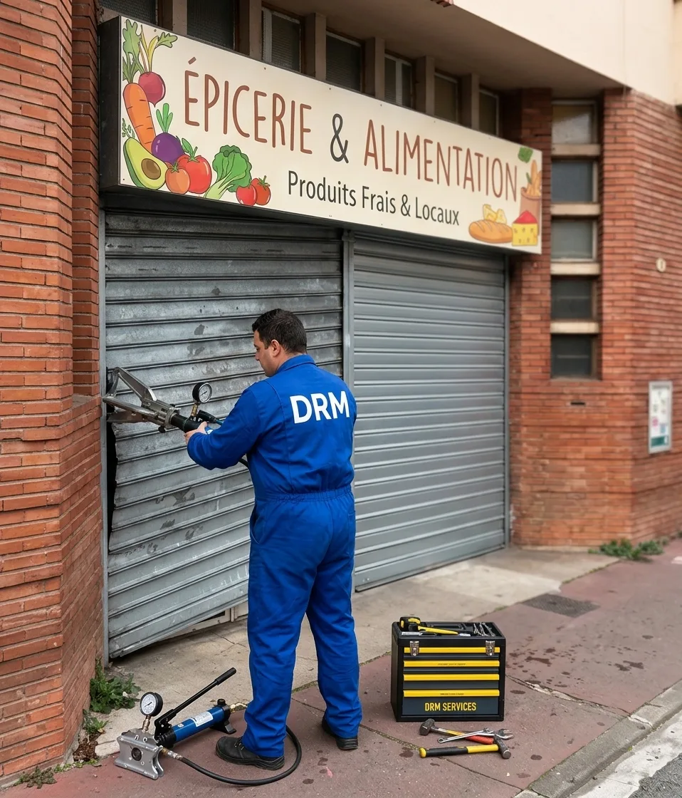 Rideau de boutique débloqué — Rideau métallique à Paris